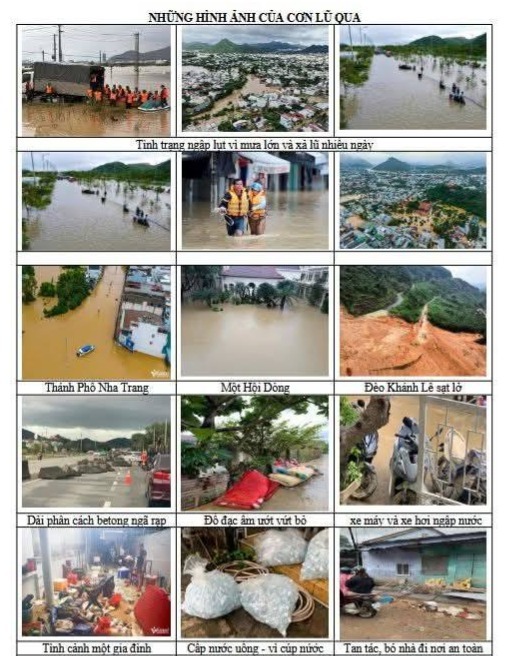 BÁO CÁO CHI THU DỰ ÁN GIÚP BÀ CON VÙNG LŨ - GIÁO PHẬN NHA TRANG